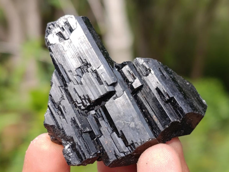Natural Schorl Black Tourmaline with Associated Minerals x 12 From Erongo, Namibia - Toprock Gemstones and Minerals 