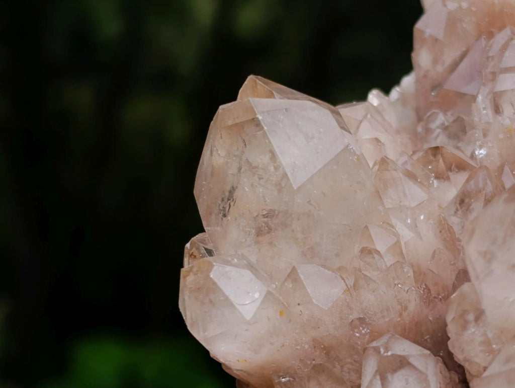 Natural Smokey Phantom Quartz Clusters x 2 From Luena, Congo - Toprock Gemstones and Minerals 