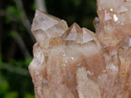 Natural Smokey Phantom Quartz Clusters x 2 From Luena, Congo - Toprock Gemstones and Minerals 