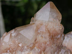 Natural Smokey Phantom Quartz Clusters x 2 From Luena, Congo - Toprock Gemstones and Minerals 