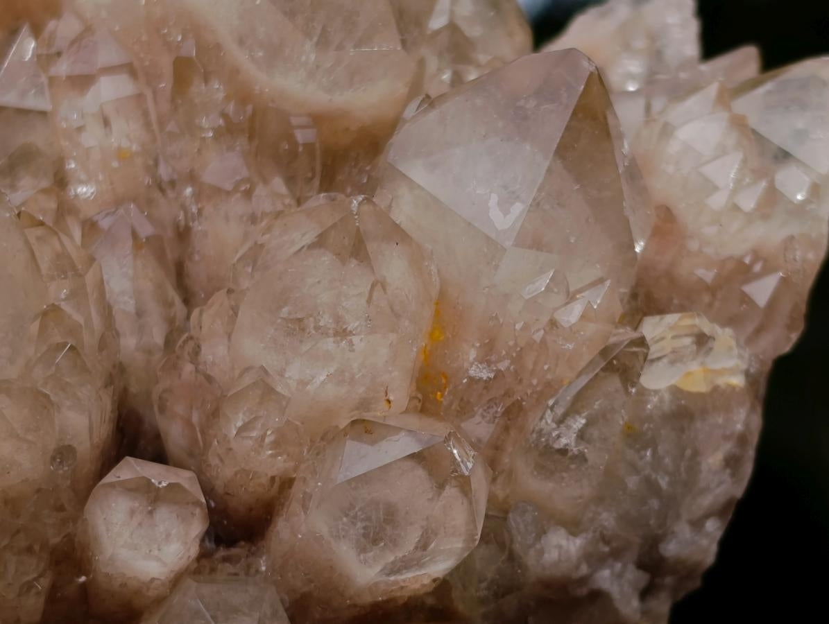 Natural Smokey Phantom Quartz Clusters x 2 From Luena, Congo - Toprock Gemstones and Minerals 