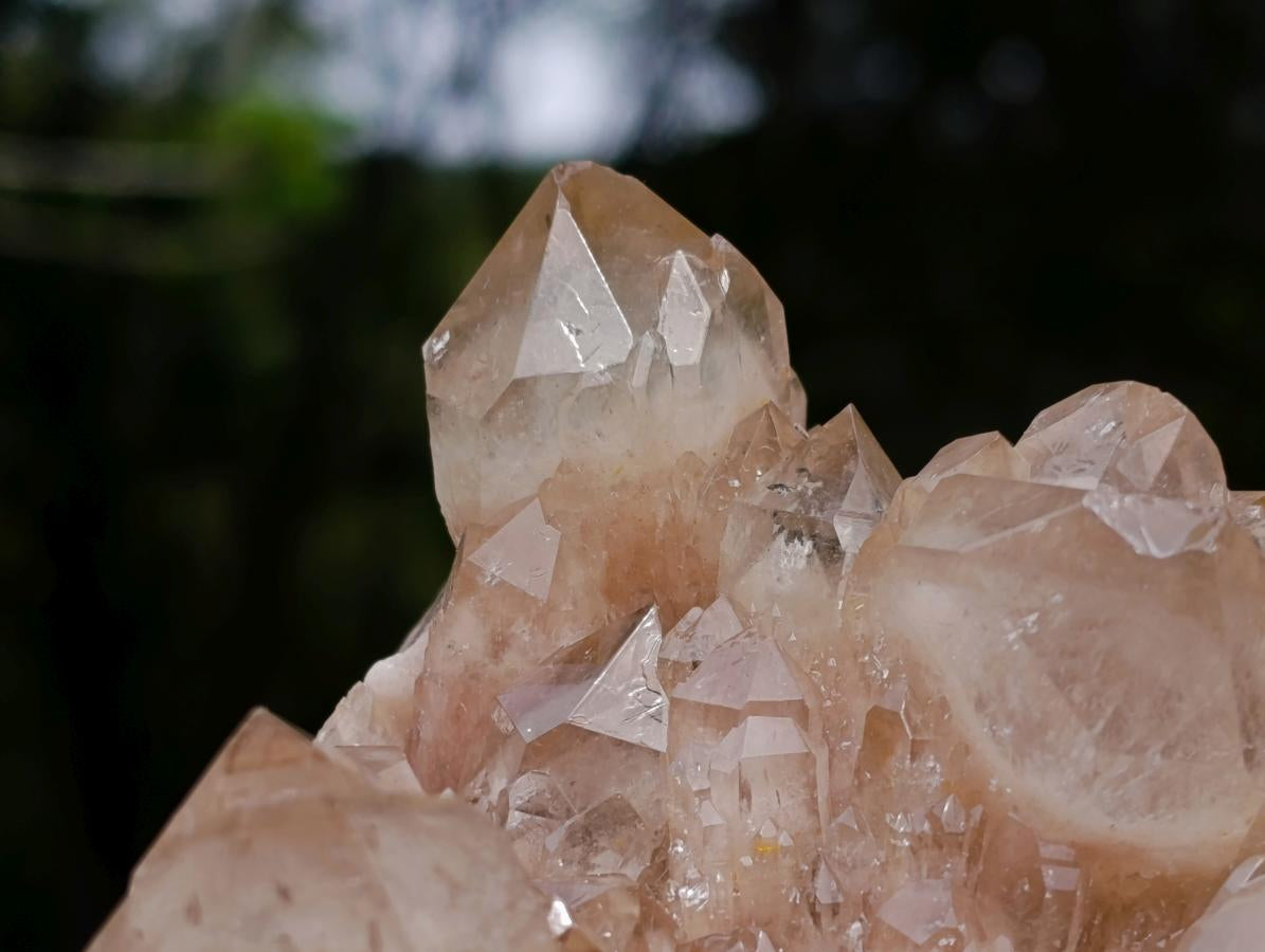 Natural Smokey Phantom Quartz Clusters x 2 From Luena, Congo - Toprock Gemstones and Minerals 