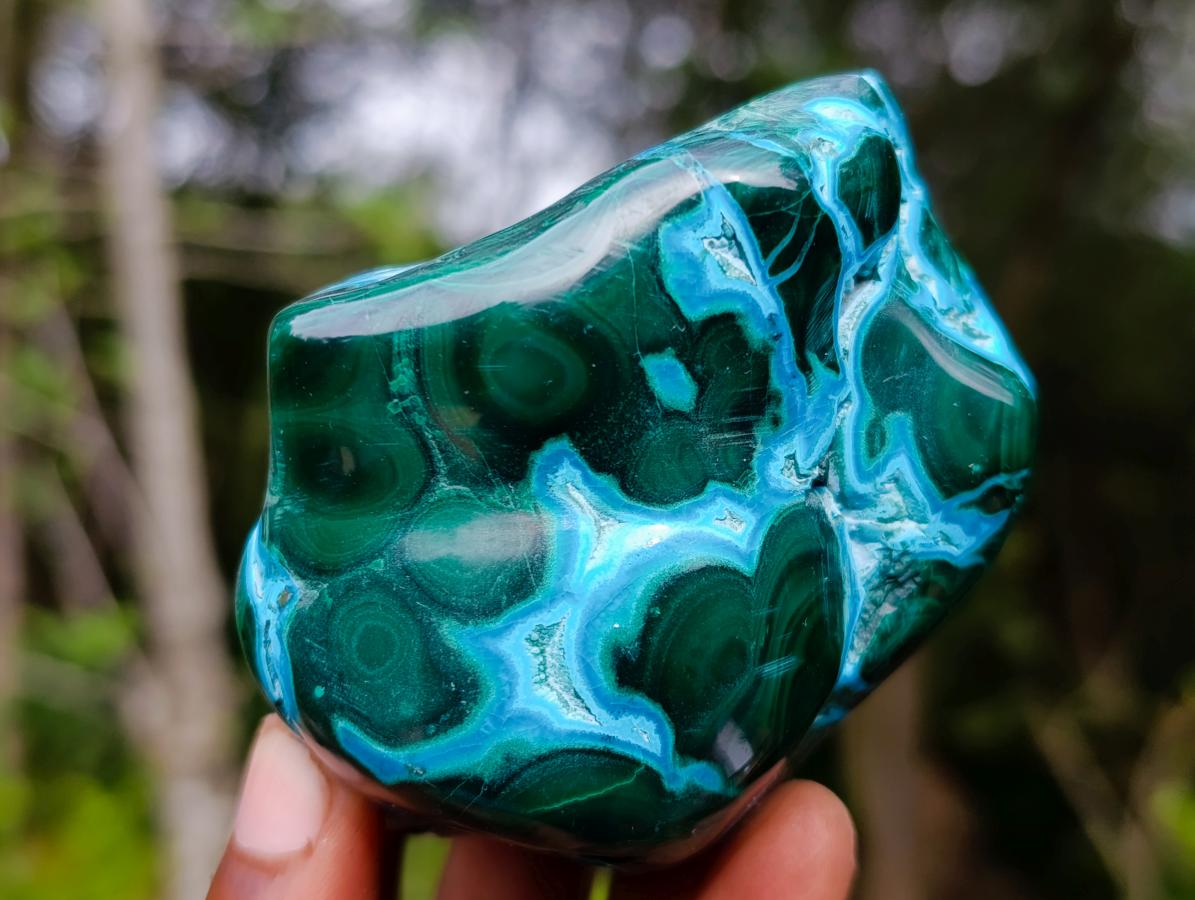 Polished Malacolla Free Forms x 4 From Kulukuluku, Congo - Toprock Gemstones and Minerals 