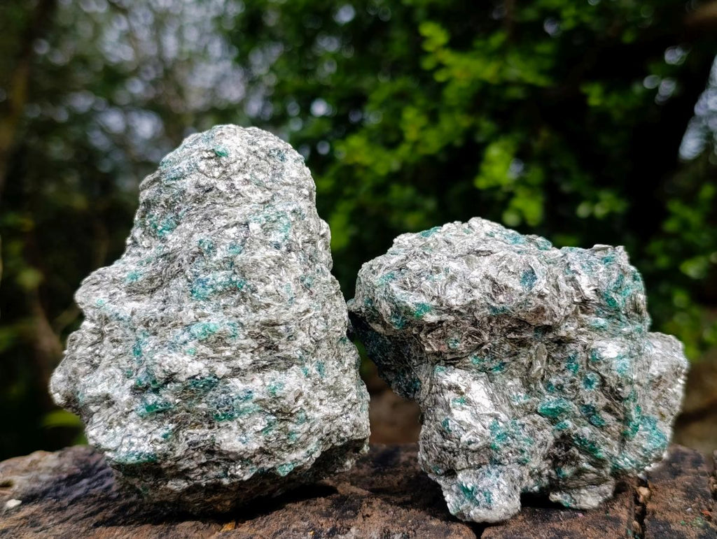 Natural Emerald Mica 'Mutokolite' Cobbed Specimens x 6 From Mutoko, Zimbabwe - Toprock Gemstones and Minerals 