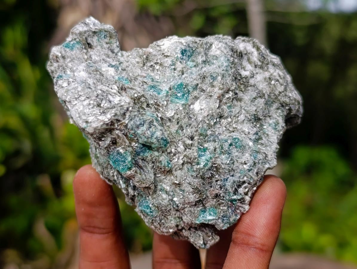 Natural Emerald Mica 'Mutokolite' Cobbed Specimens x 6 From Mutoko, Zimbabwe - Toprock Gemstones and Minerals 