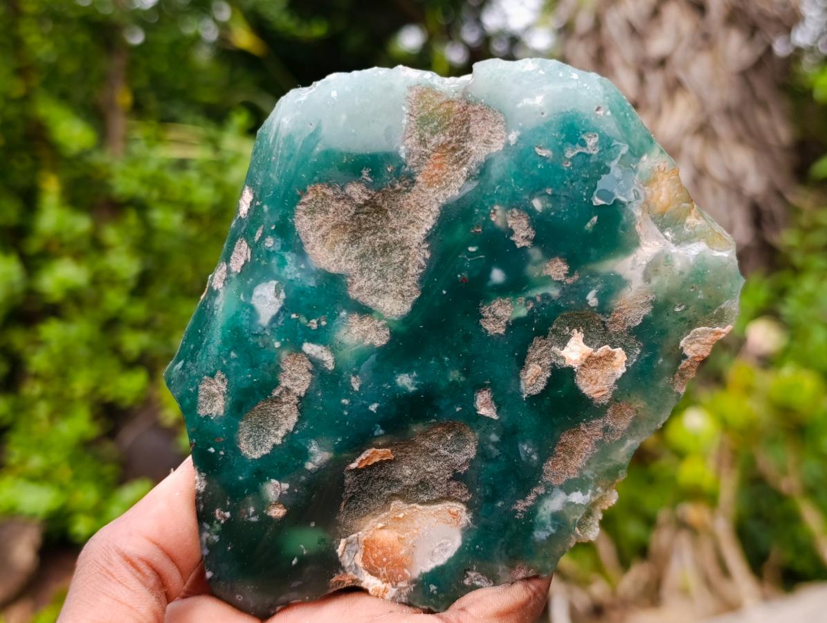 Polished On One Side Mtorolite Chrysoprase Slices x 6 From Mutorashanga, Zimbabwe - Toprock Gemstones and Minerals 