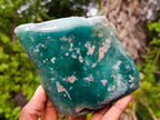 Polished On One Side Mtorolite Chrysoprase Slices x 6 From Mutorashanga, Zimbabwe - Toprock Gemstones and Minerals 