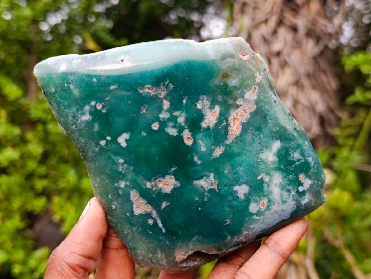 Polished On One Side Mtorolite Chrysoprase Slices x 6 From Mutorashanga, Zimbabwe - Toprock Gemstones and Minerals 