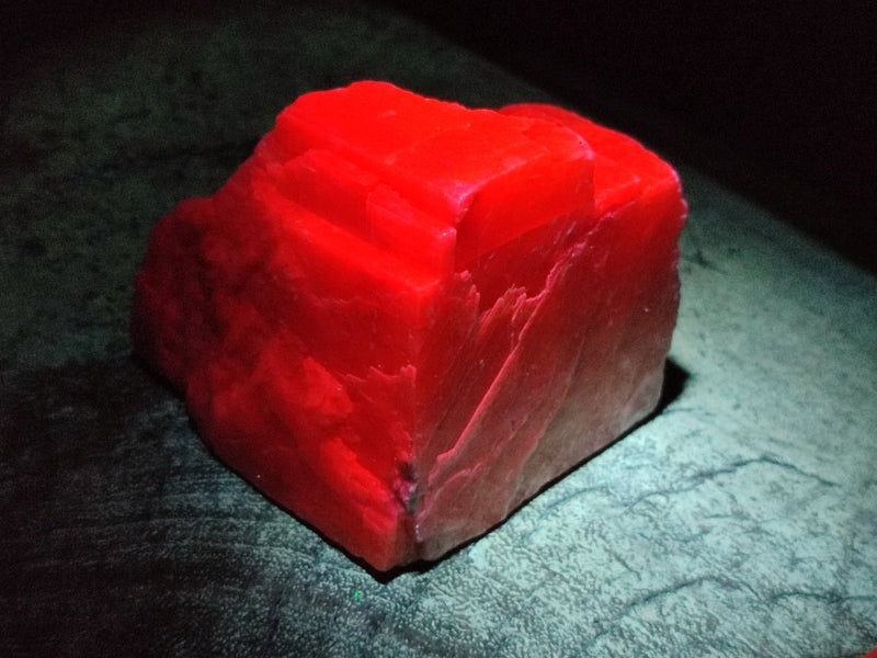 Natural Rhombohedral Sunset Orange Calcite Specimens x 12 From Spitzkop, Namibia - Toprock Gemstones and Minerals 