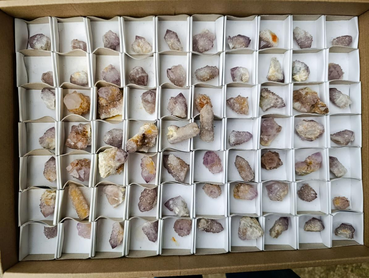 Natural Mix of Spirit Amethyst Crystals x 70 From Boekenhouthoek, South Africa - Toprock Gemstones and Minerals 
