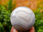 Polished Banded Agate Spheres x 6 From Madagascar - Toprock Gemstones and Minerals 