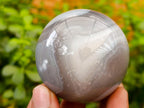 Polished Banded Agate Spheres x 6 From Madagascar - Toprock Gemstones and Minerals 