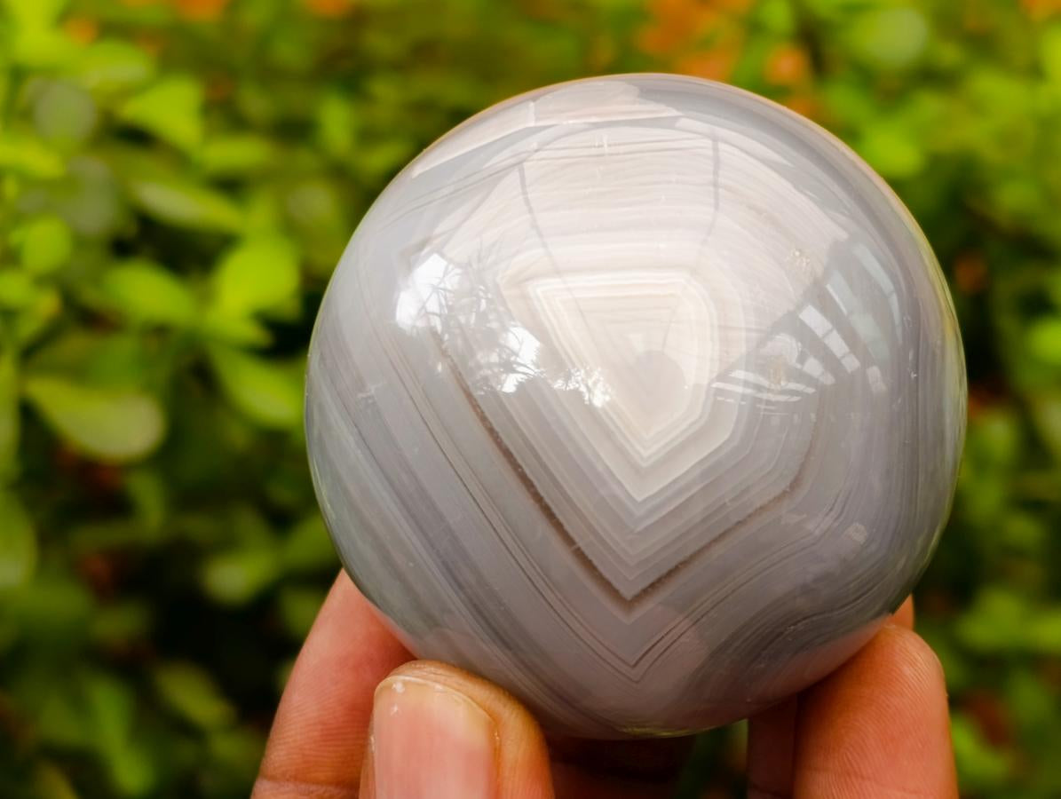 Polished Banded Agate Spheres x 6 From Madagascar - Toprock Gemstones and Minerals 