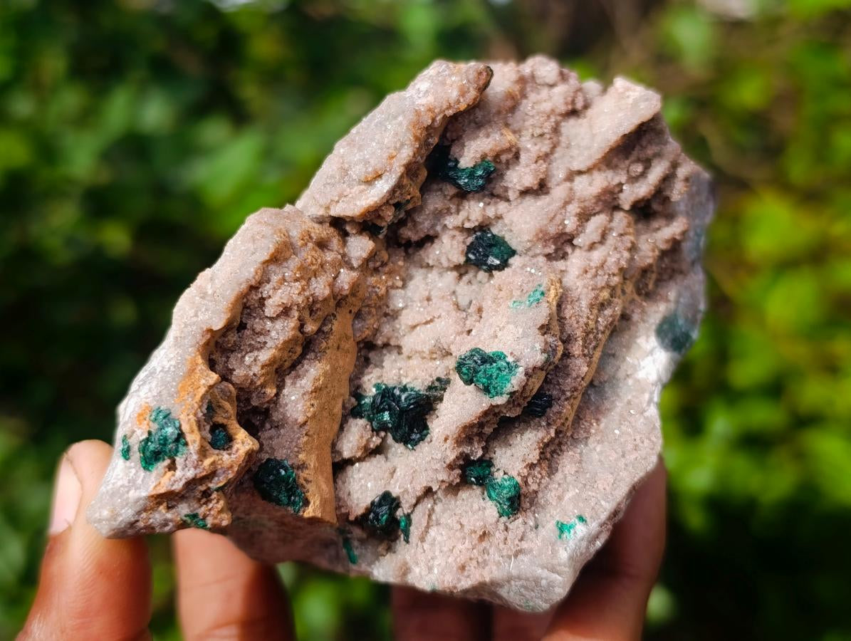 Natural Crystalline Malachite Specimens x 2 From Tenke Fungurume, Congo - Toprock Gemstones and Minerals 