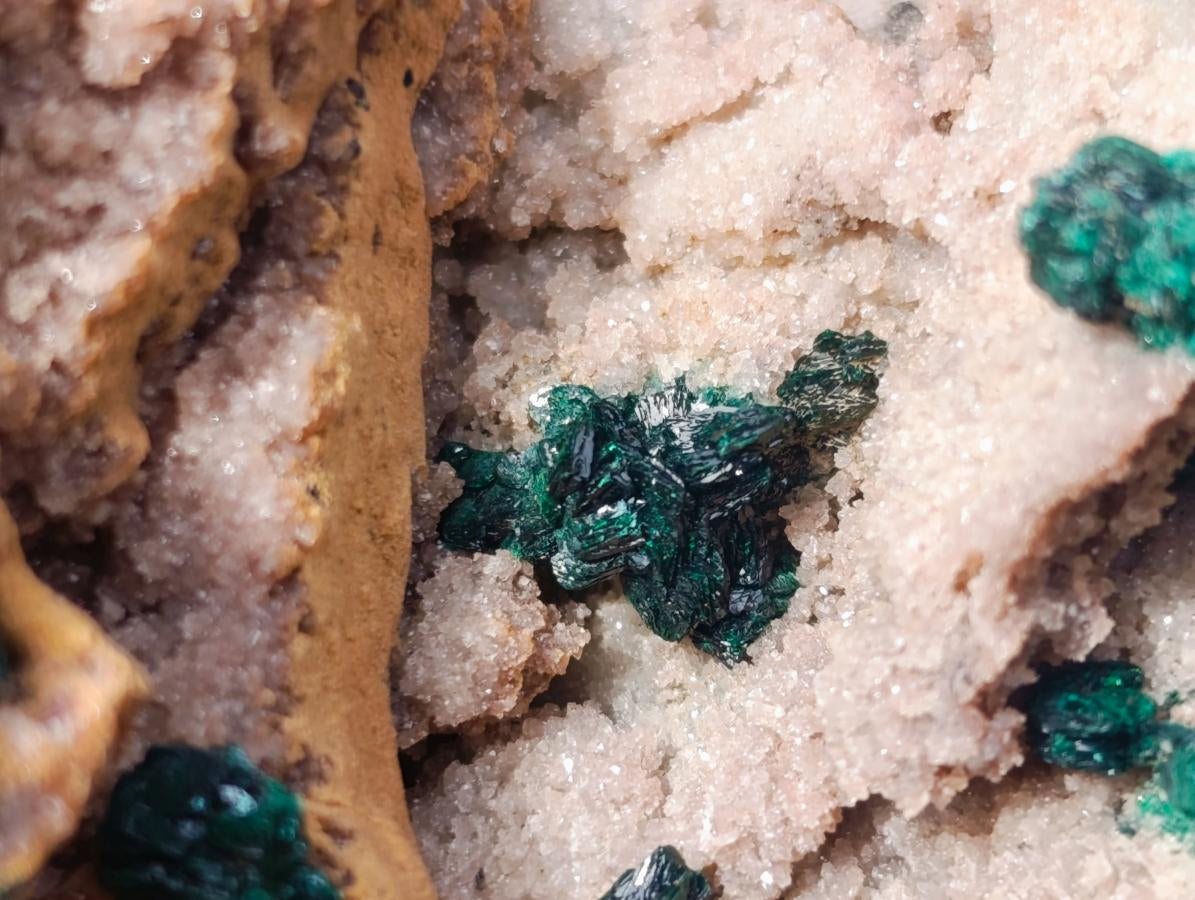 Natural Crystalline Malachite Specimens x 2 From Tenke Fungurume, Congo - Toprock Gemstones and Minerals 