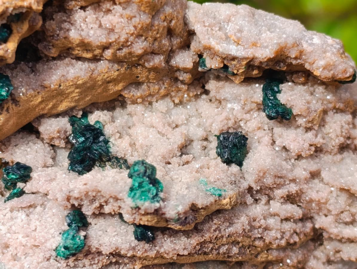 Natural Crystalline Malachite Specimens x 2 From Tenke Fungurume, Congo - Toprock Gemstones and Minerals 