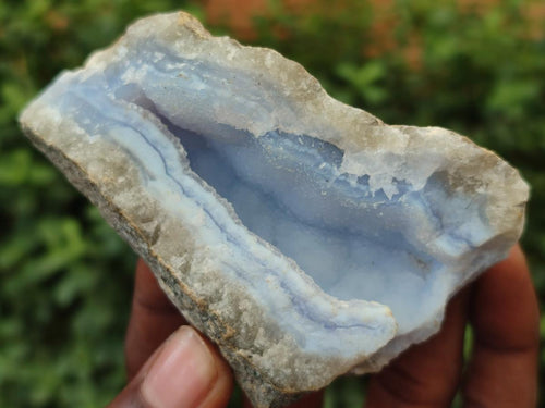 Natural Blue Lace Agate Specimens x 12 From Nsanje, Malawi - Toprock Gemstones and Minerals 