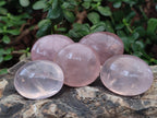 Polished Gemmy Rose Quartz Palm Stones x 20 From Madagascar - Toprock Gemstones and Minerals 