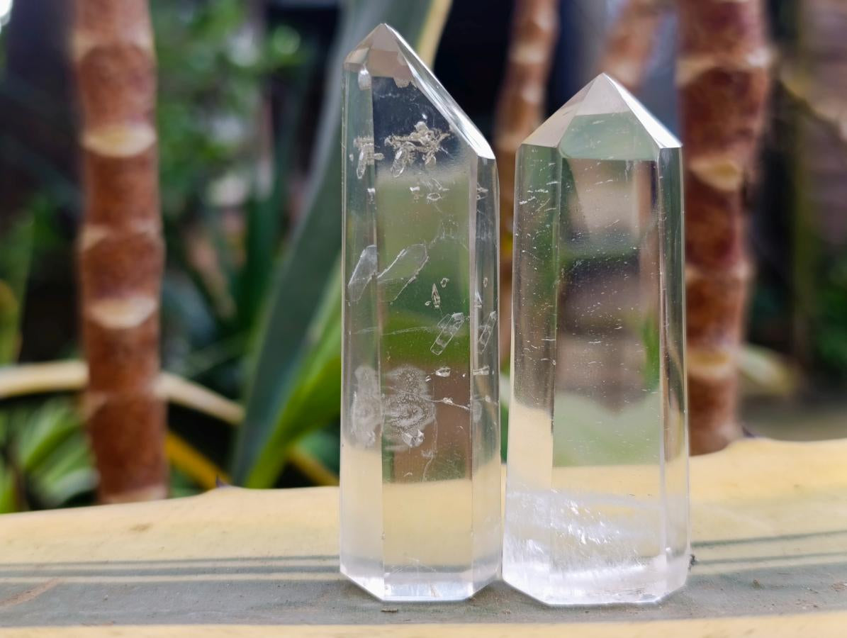 Polished Mix of Clear and Smokey Quartz Display Crystals x 24 From Madagascar - Toprock Gemstones and Minerals 