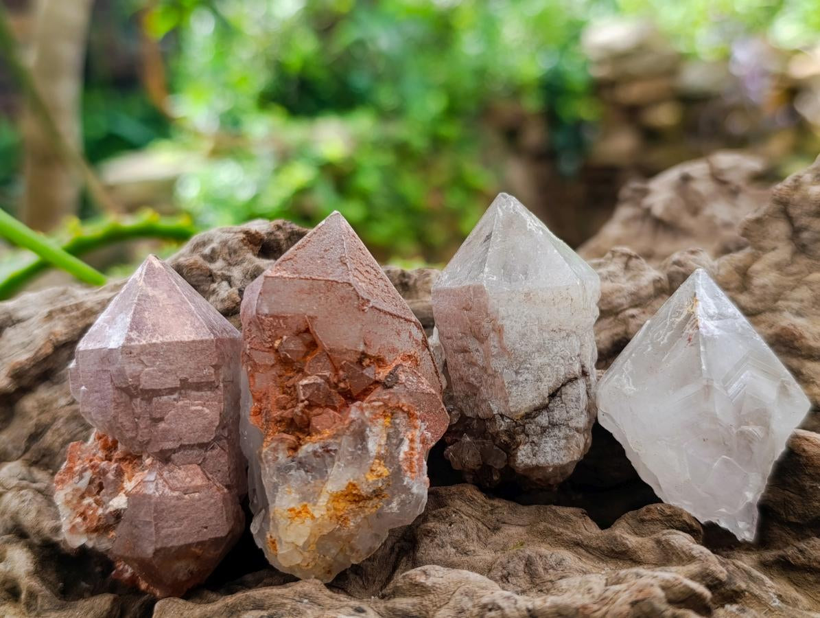 Natural Hematoid Smokey Crystals x 35 From Madagascar - Toprock Gemstones and Minerals 