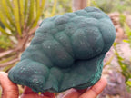 Natural Botryoidal Malachite Specimens x 2 From Congo - Toprock Gemstones and Minerals 