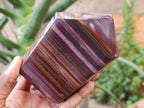 Polished Banded Tiger Iron Display Crystals x 2 From South Africa - Toprock Gemstones and Minerals 