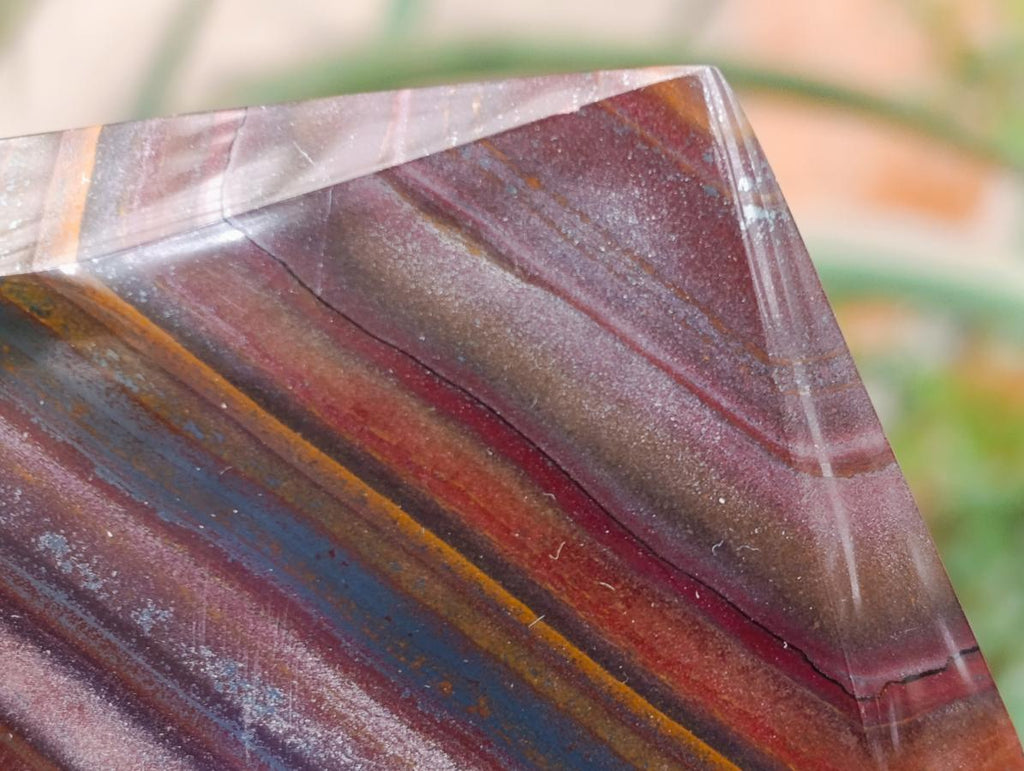 Polished Banded Tiger Iron Display Crystals x 2 From South Africa - Toprock Gemstones and Minerals 