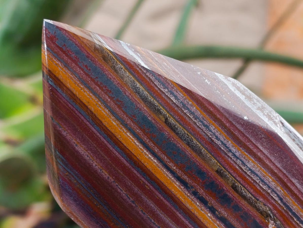Polished Banded Tiger Iron Display Crystals x 2 From South Africa - Toprock Gemstones and Minerals 