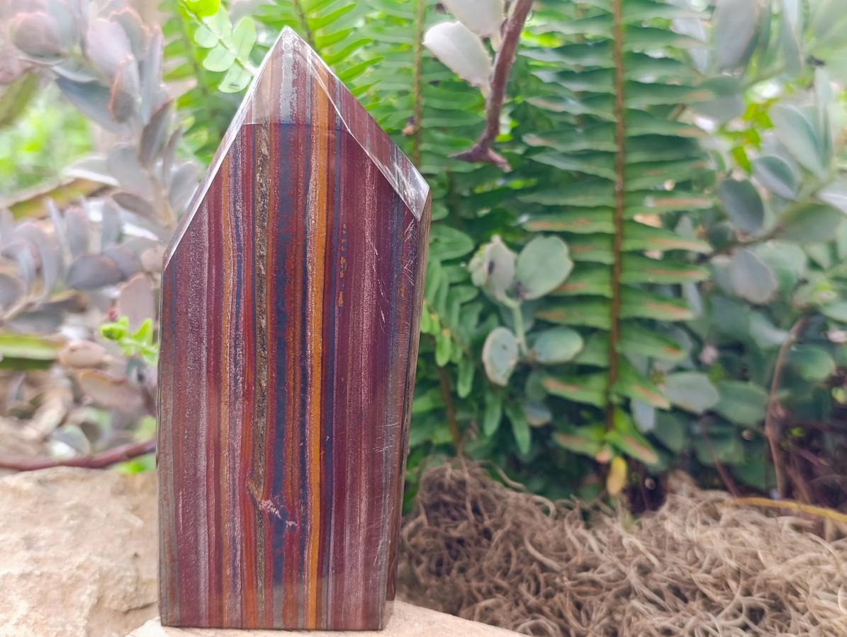 Polished Banded Tiger Iron Display Crystals x 2 From South Africa - Toprock Gemstones and Minerals 