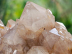 Natural Cascading White Phantom Smokey Luena Quartz Clusters x 2 From Luena, Congo - Toprock Gemstones and Minerals 