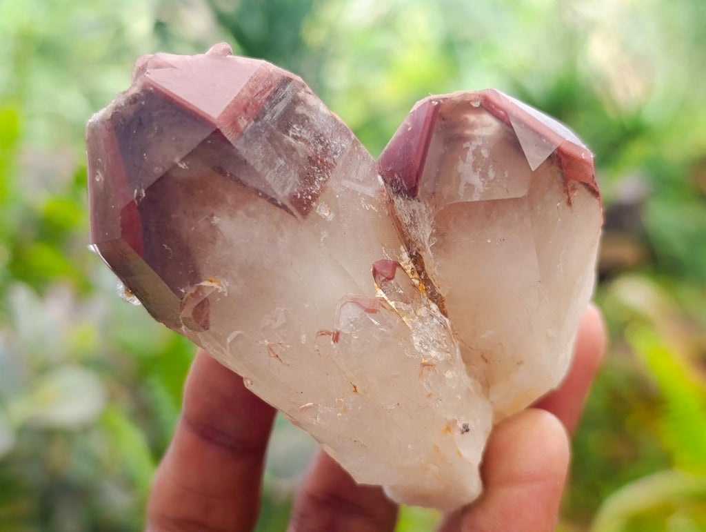 Natural Red Hematoid Quartz Crystals x 12 From Karoi, Zimbabwe - Toprock Gemstones and Minerals 