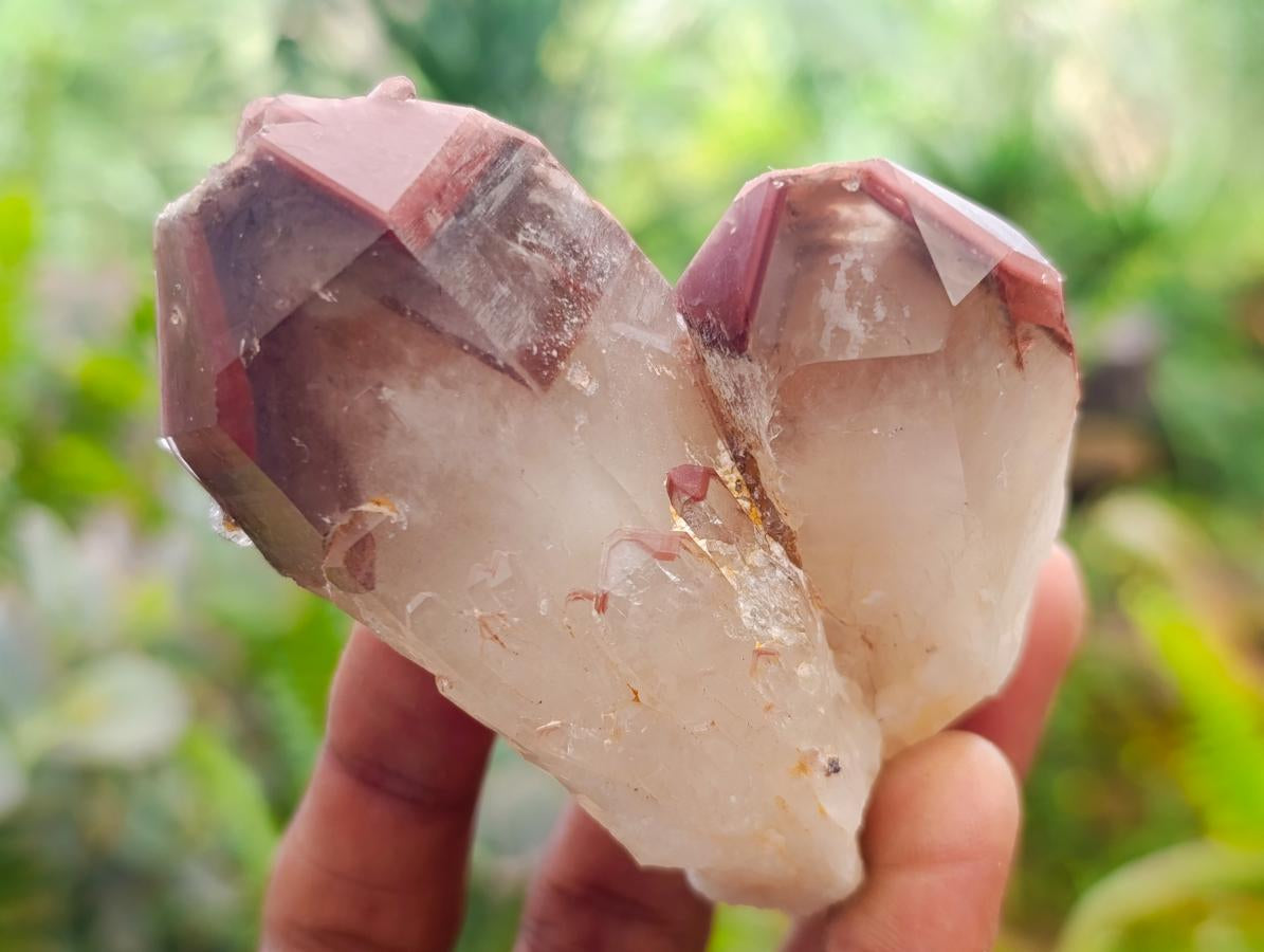 Natural Red Hematoid Quartz Crystals x 12 From Karoi, Zimbabwe - Toprock Gemstones and Minerals 