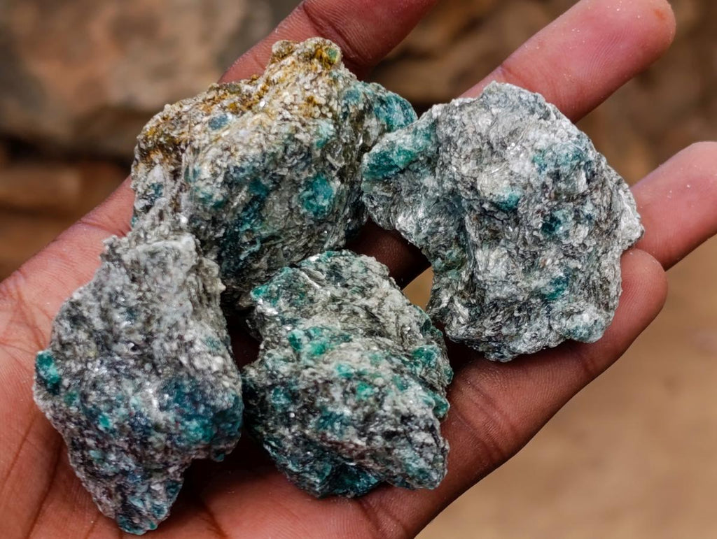 Natural Emerald Mica 'Mutokolite' Cobbed Specimens x 35 From Mutoko, Zimbabwe - Toprock Gemstones and Minerals 
