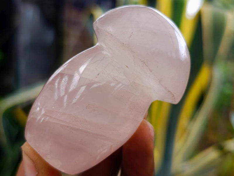 Polished Gemmy Rose Quartz Mushrooms x 12 From Madagascar - Toprock Gemstones and Minerals 