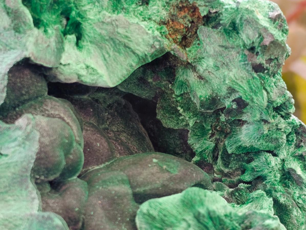 Natural Silky Malachite Specimens x 2 From Kasompe, Congo - Toprock Gemstones and Minerals 