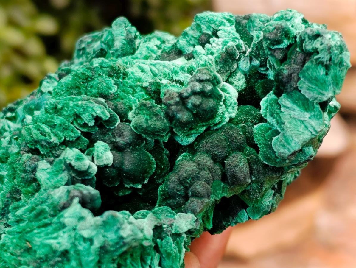 Natural Silky Malachite Specimens x 2 From Kasompe, Congo - Toprock Gemstones and Minerals 