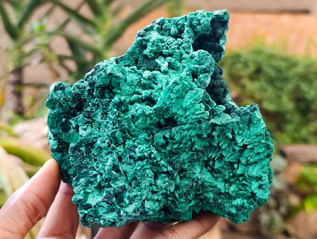 Natural Silky Malachite Specimens x 2 From Kasompe, Congo - Toprock Gemstones and Minerals 