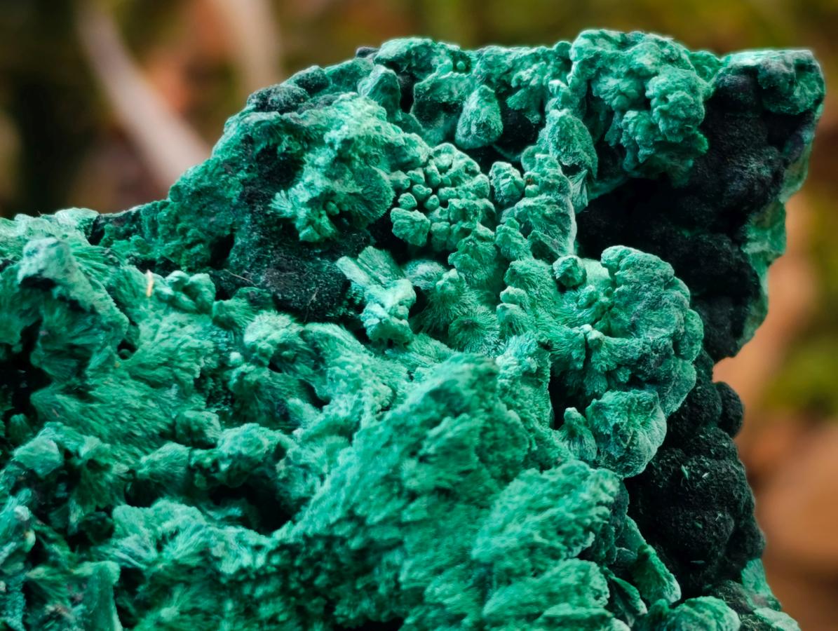 Natural Silky Malachite Specimens x 2 From Kasompe, Congo - Toprock Gemstones and Minerals 