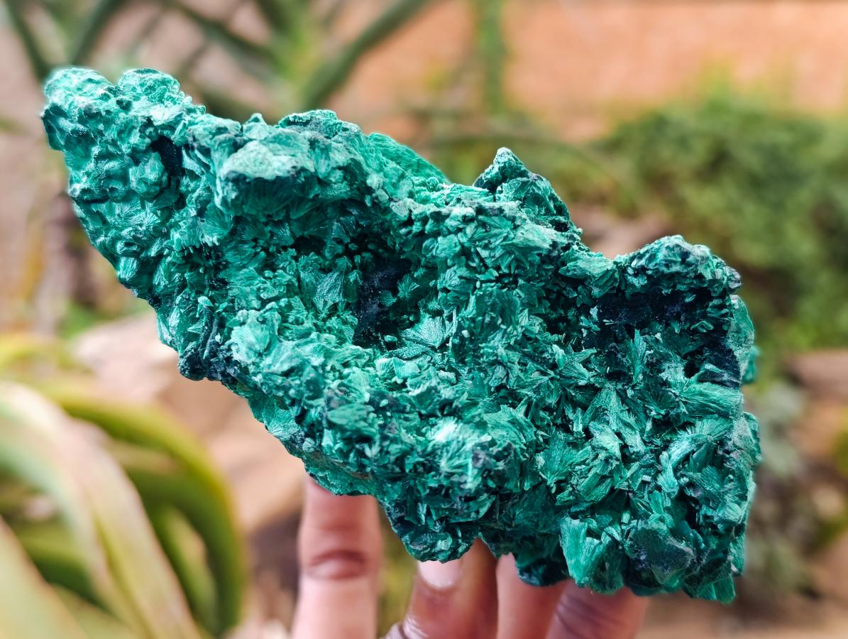 Natural Silky Malachite Specimens x 2 From Kasompe, Congo - Toprock Gemstones and Minerals 