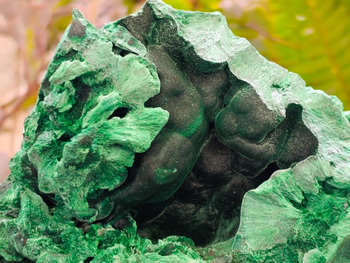 Natural Silky Malachite Specimens x 2 From Kasompe, Congo - Toprock Gemstones and Minerals 