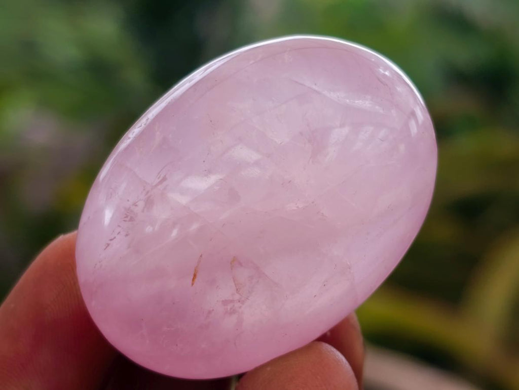 Polished Wire Wrap Size Gemmy Rose Quartz Galets x 35 From Madagascar - Toprock Gemstones and Minerals 
