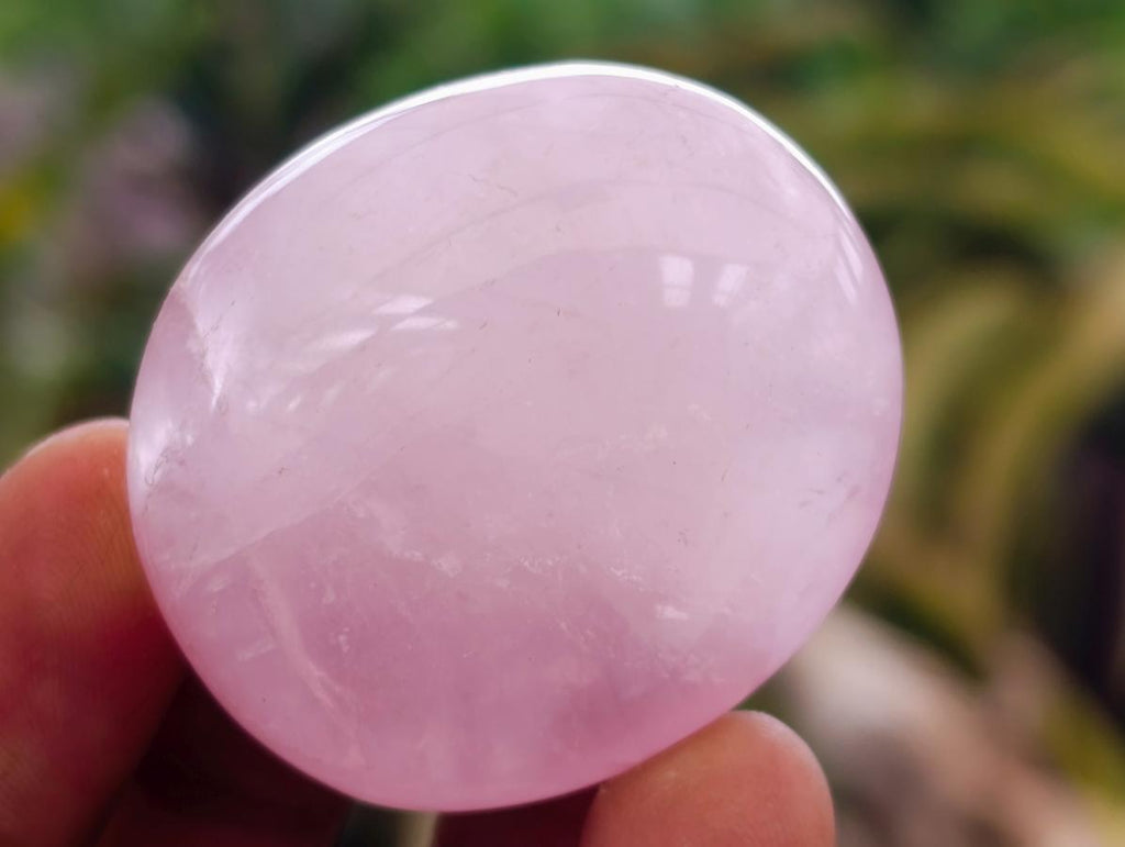 Polished Wire Wrap Size Gemmy Rose Quartz Galets x 35 From Madagascar - Toprock Gemstones and Minerals 