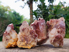 Natural Red Hematoid Quartz Crystals x 12 From Karoi, Zimbabwe - Toprock Gemstones and Minerals 