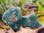 Polished On One Side Mtorolite Chrysoprase Plates x 12 From Mutorashanga, Zimbabwe - Toprock Gemstones and Minerals 