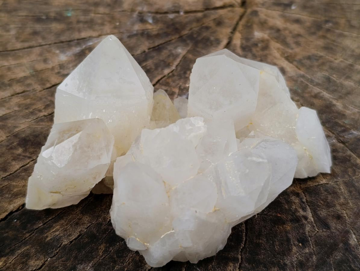 Natural Pineapple Candle Quartz Single Crystals x 35 From Antsirabe, Madagascar - Toprock Gemstones and Minerals 