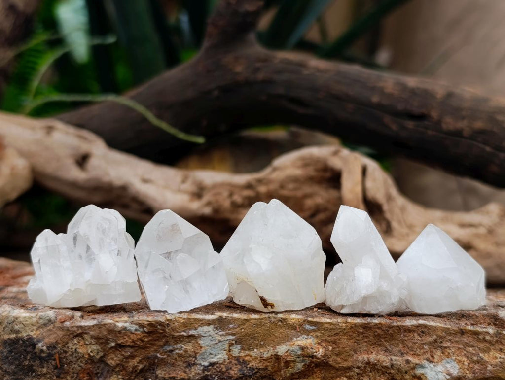 Natural Pineapple Candle Quartz Single Crystals x 35 From Antsirabe, Madagascar - Toprock Gemstones and Minerals 