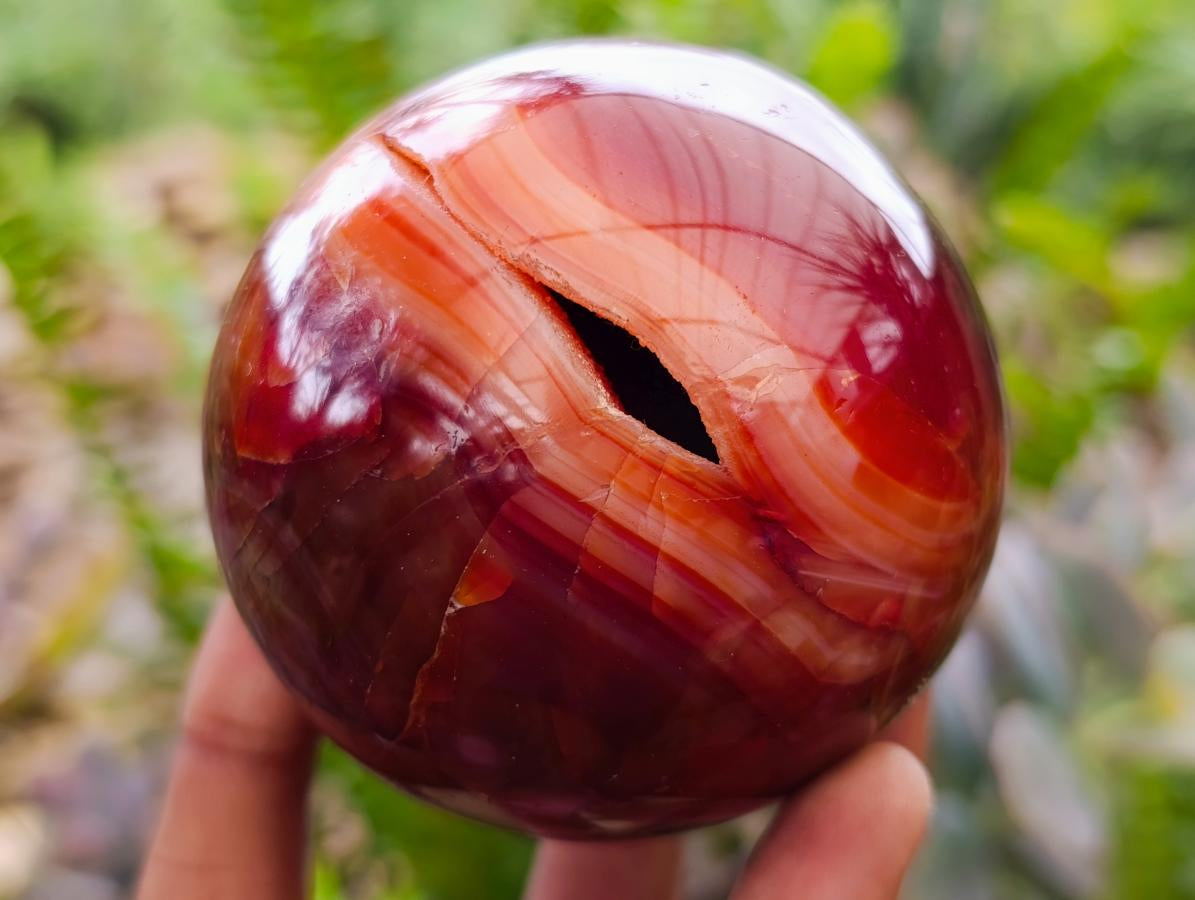 Polished Carnelian Agate Gemstone Spheres x 4 From Madagascar - Toprock Gemstones and Minerals 
