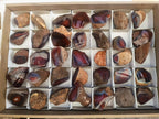 Polished One Side Red Shashe River Agate Nodules x 35 From Shashe River, Zimbabwe - Toprock Gemstones and Minerals 