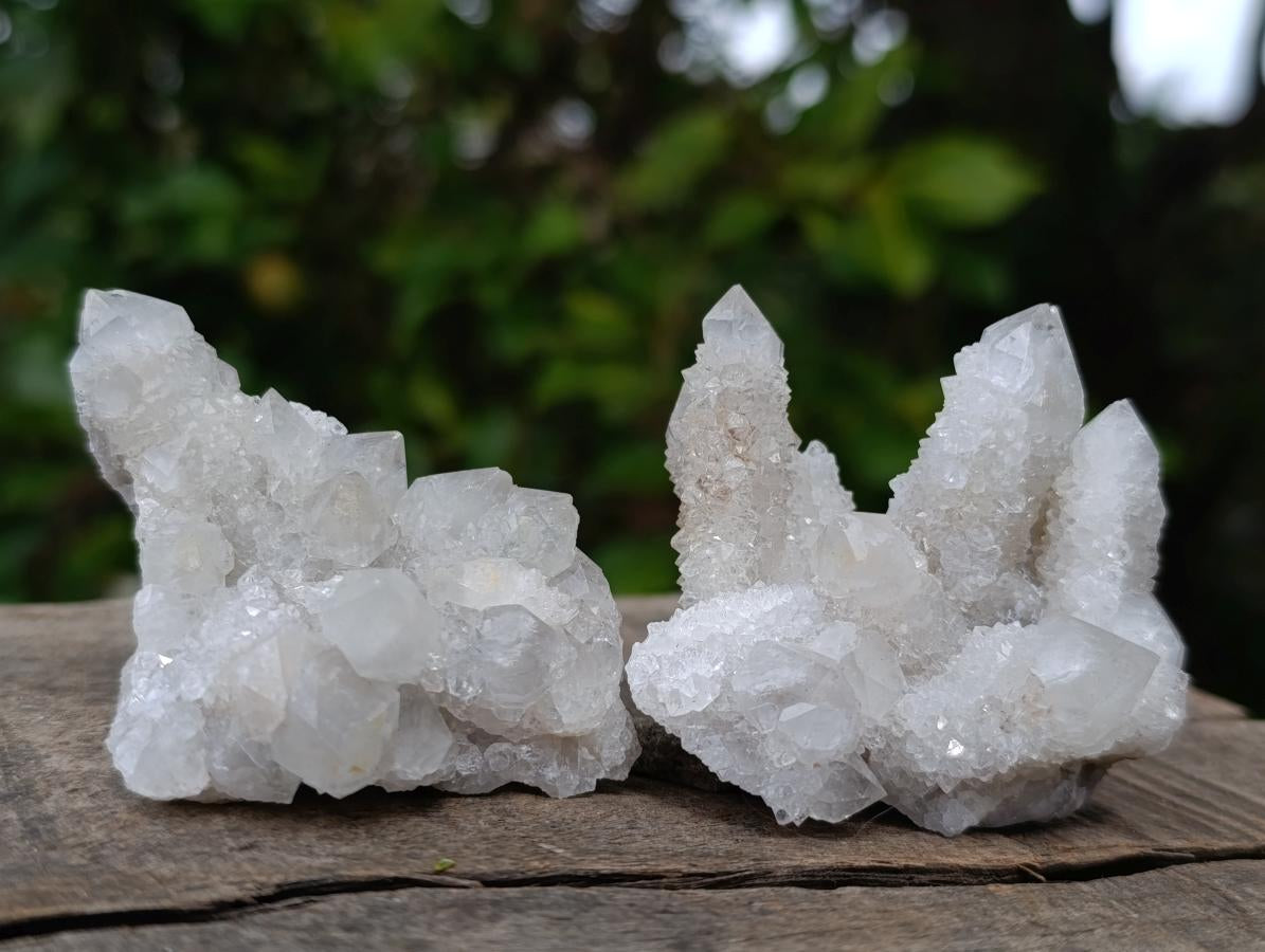 Natural White Fingered Spirit Quartz Crystals and Clusters x 35 From Boekenhouthoek, South Africa - Toprock Gemstones and Minerals 