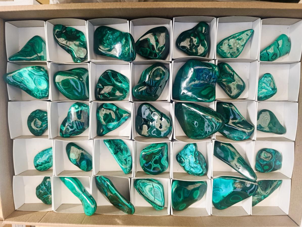 Polished Malacolla Free Forms x 35 From Kulukuluku, Congo - Toprock Gemstones and Minerals 